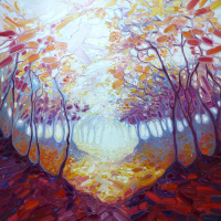 November in the Dryads Wood – East Sussex Artist Gill Bustamante