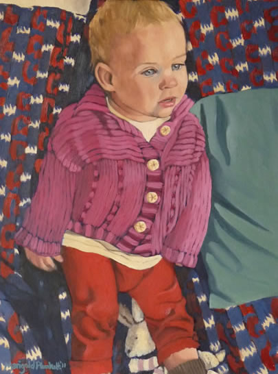 Portrait Of Child - Marigold Plunkett - Sussex Artist - Sussex Art Gallery