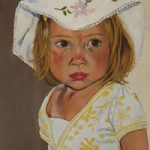 Portrait of Clea – Marigold Plunkett – Sussex Artist – Portraits in Oil, Drawings and Printmaking – Sussex Art Gallery