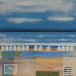 Beach Huts 2 Painting by Artist Jan Rippingham