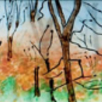 Beauty in Every Season – Watercolour Painting On Glass – Patsy Dinc – Sussex Artists Gallery – Glass Painting and Watercolour Artist