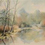 Gracious Pond, Chobham, Surrey – Fine Art Prints – Sussex Artist – Audrey Laycock – Watercolour Gallery
