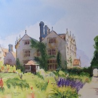 Gravetye Manor Hotel, East Grinstead Commissioned Painting – East Sussex Art Gallery