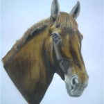 Horse Portrait – Chloe – Animal Portrait – East Sussex Artist – ‘Fro’ (Derek Froggatt) – Wannock Artists
