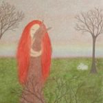 Longing – Claudine Péronne – Sussex Artists – Drawings in Pastel and Watercolour Pencil – Shoreham Gallery