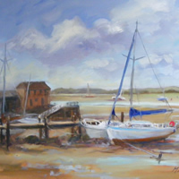 Chichester - Low Tide, Dell Quay - West Sussex Art Gallery