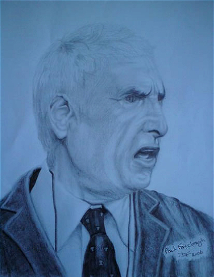 Paul Fairclough - Football Manager - Portrait - East Sussex Artist - 'Fro' (Derek Froggatt) - Wannock Artists