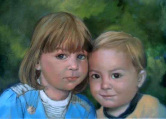 Portrait Painting of Children – Art by Colette Simeons