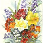 Spring Bouquet – Floral Art Prints – Sussex Artist – Audrey Laycock – Watercolour Gallery