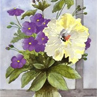 Floral Art Prints - West Sussex Artist - Audrey Laycock