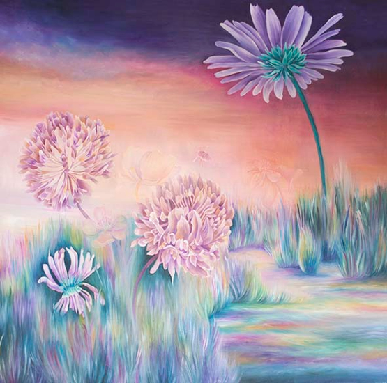 Under the Daisy - Oil Painting - Claire Harrison - Sussex Art Gallery