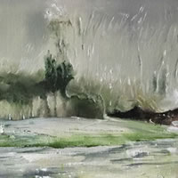 Forest Edge Oil Painting by East Sussex Fine Artist Carole Rupniak