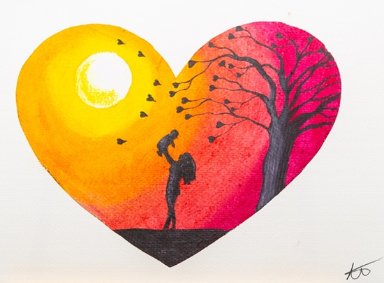 Heart - Love - Art -Precious Times - Hailsham, East Sussex Artist Andy Tardif