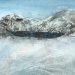 Borrowdale Cumbria – Mountains – Winter Snow – Tarn – Modern Artist APWP Borrowdale