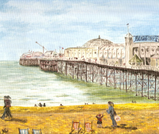 Brighton Pier - Commissions Invited - East Sussex Coastal Artist Lorrayne Chambers