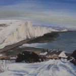 Cuckmere in the Snow – Landscape in Oils – Peacehaven Artist Lorrayne Chambers