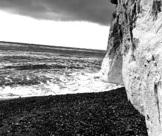 Sea, Chalk Cliff, Pebble Beach - East Sussex Photographer Dawnie Thompson
