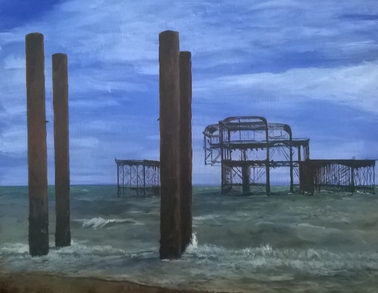 West Pier Brighton - Peacehaven West Sussex Artist Lorrayne Chambers