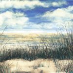 Camber Sands Beach – Ink and Bleach Painting – Giclée Prints – various sizes – Samantha Tuffnell
