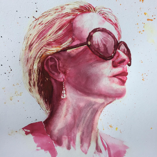 Portrait Commission - Ink and Bleach - Eastbourne, East Sussex Artist Samantha Tuffnell