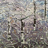 Snow Trees Painting – St Leonards on Sea Art Gallery