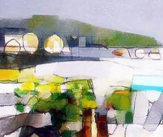 Contemporary Abstract Oil Painting - Sussex Artist Graham Swain