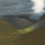 Mosedale looking towards Scafell Pike, Wasdale, Lake District – Landscape Acrylic Painting by Brighton, East Sussex Artist Stephen Jowitt