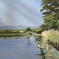 Canal Landscape Painting - Crawley Artist Jen Rabie