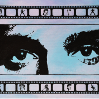 Elvis Eyes – The King of Rock n’ Roll – Acrylic Painting by Brighton, East Sussex Artist Tanya West