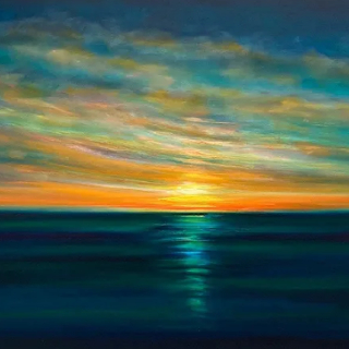 Seascape - Art by Hastings East Sussex Professional Artist Julia Everett - Commisions Invited