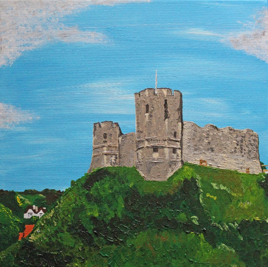 Lewes Castle, East Sussex - Artwork by Lewes East Sussex Acrylic Artist Emily Geering