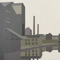 Leeds Liverpool Canal Shipley – Painting by Brighton East Sussex Artist Stephen Jowitt