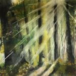 Through the Trees Original Painting and Prints available – Battle East Sussex Artist Sharon Bruce