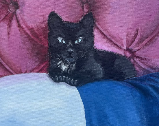 Kitten Animal Portrait - Royal Tunbridge Wells Art Society member Yulia Francis