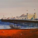 Art Gallery – Brighton Pier Sunset Oil Painting by Peacehaven East Sussex Artist Lorrayne A Chambers