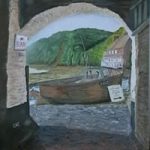 Art Art Gallery – Cornish Bar – Textured Acrylic Painting by Peacehaven East Sussex Artist Lorrayne A Chambers