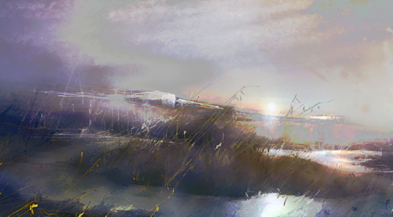 Dawn at Cuckmere Haven - Painting by East Sussex Artist Chris Hill