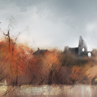 Over Autumn  Fields to Pevensey – Chris Hill East Sussex Landscape Artist