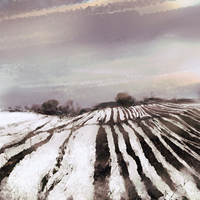 South Downs to The Sea – Landscape Art by Chris Hill