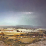 West to Firle – East Sussex Landscape Painting by Chris Hill