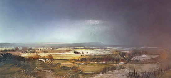 West to Firle - East Sussex Landscape Painting by Chris Hill West to Firle - East Sussex Landscape Painting by Chris Hill