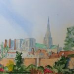 Sussex Art – Chichester Cathedral Watercolour Painting