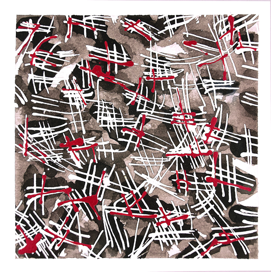 Scratch Weave - Original Contemporary Art by West Sussex Artist Gareth Miller