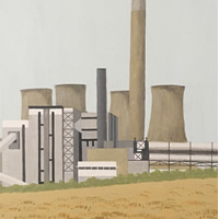 Power Station, Ratcliffe-on Soar – Stephen Jowitt, Brighton, East Sussex Acrylic Artist