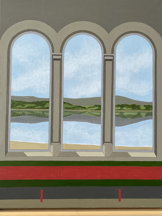 Station Triptych, Grange-over-Sands - Stephen Jowitt, Brighton, East Sussex Acrylic Artist Station Triptych, Grange-over-Sands - Stephen Jowitt, Brighton, East Sussex Acrylic Artist