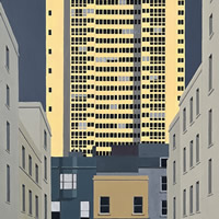 Sussex Heights, Brighton – Stephen Jowitt, Brighton, East Sussex Acrylic Artist